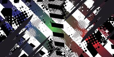 abstract background with black, white and red colors vector