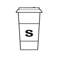 coffee cup silhouette icon design template tes cup vector