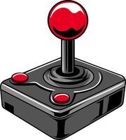Arcade Controller Joystick isolated in white background cartoon illustration vector