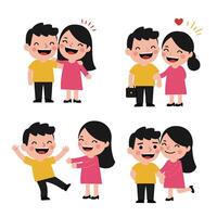 Corporate Staff Set Cute Workplace Team Members in Formal Attire Art vector