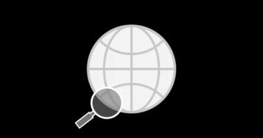 Browser online searching with magnifying glass video