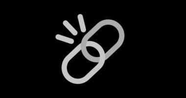 Hyperlink connected web concept video