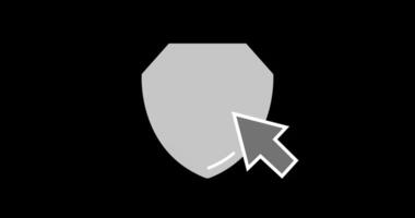 Checklist security click active icon concept video