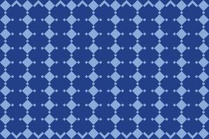 Geometric repeated pattern of rhombuses in blue colors. vector