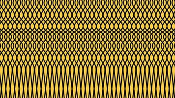 Geometric pattern with black repeated shapes leaves style effect in yellow background. vector