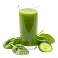 Green smoothie with cucumber and spinach png