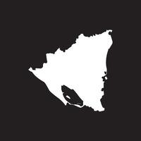 Nicaragua Map Illustration Icon Element symbol Design vector