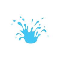 Water splash icon. Simple illustration liquid splash with droplets and ripples wave droplet. Water milk motion isolated. vector