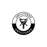 unfiltered icon design vector