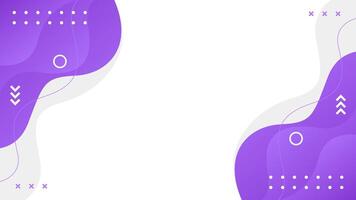 Abstract purple and white geometric background with fluid wave shapes vector