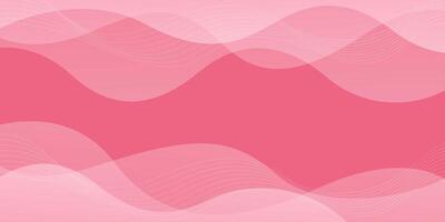 Pink abstract fluid wave background, Modern dynamic banner background vector