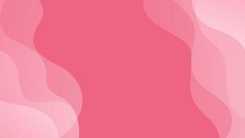 Pink minimalist abstract wave background vector