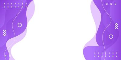 Purple fluid dynamic background with geometric shapes vector