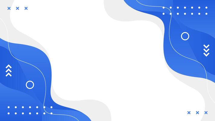 Abstract blue fluid wave shape on a white background. Modern geometric wallpaper