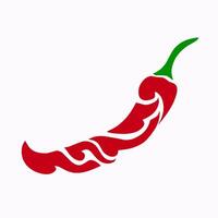 Tribal art design abstract chili red vector