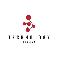 neuron technology logo design illustration data simple modern template brand product vector
