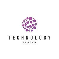 cell neuron technology logo illustration data simple template brand product vector