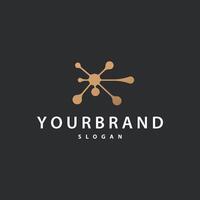 cell technology logo data simple abstract template brand product vector