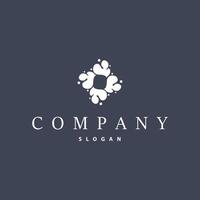 cell neuron technology logo design data simple abstract modern template brand product vector