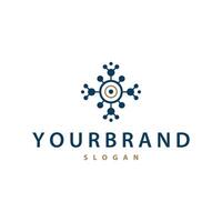 cell neuron technology logo design illustration data simple abstract template brand vector
