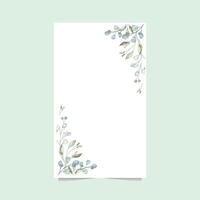 Minimalist Leaf Frame with Soft Pastel Tones vector