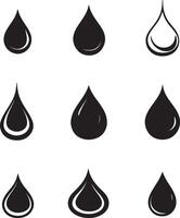 Illustrations of water drop icons. vector