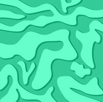 Abstract pattern of green and blue shapes. vector
