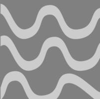 Three wavy lines on a gray background. vector