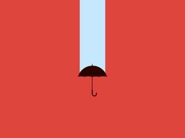 Help market crash , Risk , Bankruptcy and loss , Umbrella help reduce crisis vector