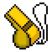 Whistle in pixel art style vector
