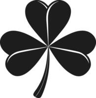 Lucky Clover Silhouette - St. Patrick's Day Shamrock vector