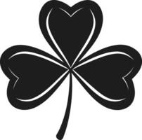 A Stylized Shamrock Clover Silhouette for St. Patrick's Day vector