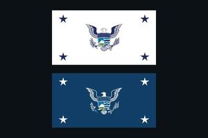 Office of the Secretary of Homeland Security USA Flags Bundle Illustration Premium Quality vector