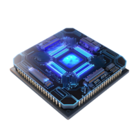 Innovative technology breakthrough microprocessor design high-tech lab digital art futuristic environment close-up view cutting-edge concept png