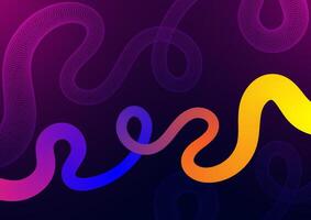 Digital technology Wavy background. Wave shape curve gradient concept. Design for abstract fluid curve wave shape connect telecoms internet online fiber vector