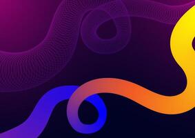 Wavy shape with digital background. Wave shape gradient technology concept. Design for fluid curve connect telecoms internet online illustration vector