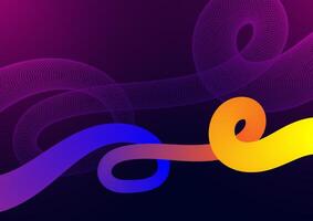 Digital technology Wavy background. Wave shape gradient concept. Design for fluid curve connect telecoms internet online illustration vector