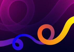 Digital technology Wavy background. Wave shape gradient concept. Design for fluid curve connect telecoms internet online fiber vector