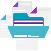 document management, operational management vector