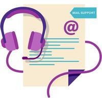 email support, customer service vector
