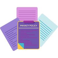 privacy policy, digital security vector