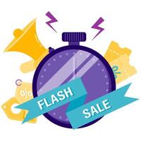 flash sale timer vector