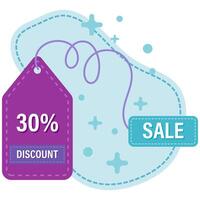 discount label and price tag vector