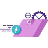 instant delivery feature, digital marketplace vector