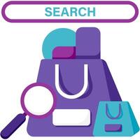 product search feature, digital marketplace vector