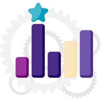 competitive advantage, corporate strategy and report vector
