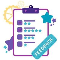 Evaluation and Feedback, business improvement vector