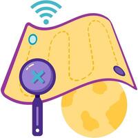 internet tracking blocking, digital security vector