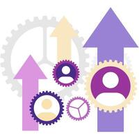 company operational efficiency, corporate strategy and report vector