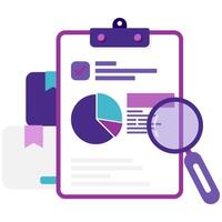 Research and Study Report vector